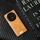 For Honor Magic V5 Crazy Horse Texture PU Phone Case(Orange) - 2
