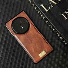 For Honor Magic V5 Crazy Horse Texture PU Phone Case(Red) - 2