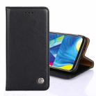 For Samsung Galaxy A50 Non-Magnetic Retro Texture Horizontal Flip Leather Case with Holder & Card Slots & Wallet(Black) - 1