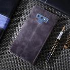 For Samsung Galaxy Note 9 Non-Magnetic Retro Texture Horizontal Flip Leather Case with Holder & Card Slots & Wallet(Grey) - 3