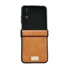 For Xiaomi Mix Flip 2 Crazy Horse Texture Three-stage Leather Phone Case(Brown) - 1
