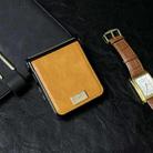 For Xiaomi Mix Flip 2 Crazy Horse Texture Three-stage Leather Phone Case(Brown) - 3