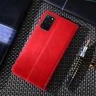 For Samsung Galaxy S20+ Non-Magnetic Retro Texture Horizontal Flip Leather Case with Holder & Card Slots & Wallet(Red) - 3