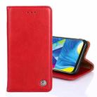 For Samsung Galaxy S20 FE Non-Magnetic Retro Texture Horizontal Flip Leather Case with Holder & Card Slots & Wallet(Red) - 1