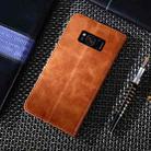 For Samsung Galaxy S8 Non-Magnetic Retro Texture Horizontal Flip Leather Case with Holder & Card Slots & Wallet(Brown) - 3