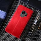 For Samsung Galaxy S9 Non-Magnetic Retro Texture Horizontal Flip Leather Case with Holder & Card Slots & Wallet(Red) - 3