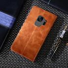 For Samsung Galaxy S9 Non-Magnetic Retro Texture Horizontal Flip Leather Case with Holder & Card Slots & Wallet(Brown) - 3