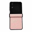 For Xiaomi Mix Flip 2 Three Parts Vertical Texture Protective Phone Case(Pink) - 1