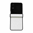 For Xiaomi Mix Flip 2 Three Parts Vertical Texture Protective Phone Case(White) - 1