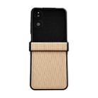 For Xiaomi Mix Flip 2 Three Parts Vertical Texture Protective Phone Case(Khaki) - 1
