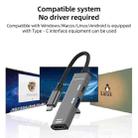 Type-C to Type-C, USB-A, HDMI HUB Docking Station(Grey) - 3