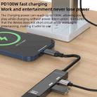 Type-C to Type-C, USB-A, HDMI HUB Docking Station(Grey) - 4