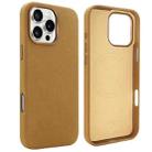 For iPhone 16 Pro Max VIETAO Suede MagSafe PU Leather Phone Case(Light Brown) - 1