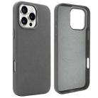 For iPhone 16 Pro Max VIETAO Suede MagSafe PU Leather Phone Case(Dark Grey) - 1
