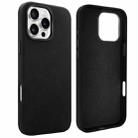 For iPhone 16 Pro VIETAO Suede MagSafe PU Leather Phone Case(Black) - 1