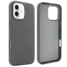 For iPhone 16 VIETAO Suede MagSafe PU Leather Phone Case(Dark Grey) - 1