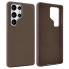 For Samsung Galaxy S25 Ultra 5G VIETAO Suede MagSafe PU Leather Phone Case(Coffee Brown) - 1