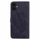 For iPhone 17 Retro Skin Feel Butterflies Embossing Horizontal Flip Leather Phone Case(Black) - 3