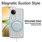 For vivo V50 / V50e IMAK Chocolate Series TPU + PET MagSafe Phone Case(White) - 3