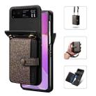 For Motorola Razr 40 Crossbody Color Matching Folding Phone Case(Dark Grey) - 1