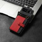 For Motorola Razr 40 Crossbody Color Matching Folding Phone Case(Red) - 2