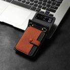 For Motorola Razr 40 Crossbody Color Matching Folding Phone Case(Brown) - 2