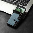 For Motorola Razr 60 Ultra / Ultra 2025 Crossbody Color Matching Folding Phone Case(Sky Blue) - 2