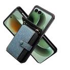 For Motorola Razr 60 Ultra / Ultra 2025 Crossbody Color Matching Folding Phone Case(Sky Blue) - 3