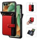 For Motorola Razr 60 / Razr 2025 Crossbody Color Matching Folding Phone Case(Red) - 1