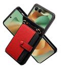 For Motorola Razr 60 / Razr 2025 Crossbody Color Matching Folding Phone Case(Red) - 3