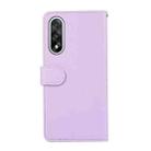 For OnePlus Nord 5 ABEEL Delicate Texture Splicing RFID Leather Phone Case(Purple) - 3