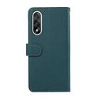 For OnePlus Nord 5 ABEEL Delicate Texture Splicing RFID Leather Phone Case(Green) - 3
