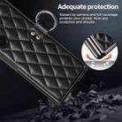 For Samsung Galaxy Z Fold7 VIETAO Diamond Pattern Metal Ring PU Leather Phone Case(Blue) - 3