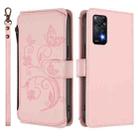 For Redmi Note 12 Pro 4G / Note 11 Pro 5G Butterfly Love Flower Multi-card Zipper Wallet Leather Phone Case(Pink) - 2