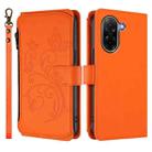 For Redmi A5 4G 173.3mm Butterfly Love Flower Multi-card Zipper Wallet Leather Phone Case(Orange) - 2