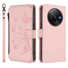For Redmi A3 / A3x / Xiaomi Poco C61 Butterfly Love Flower Multi-card Zipper Wallet Leather Phone Case(Pink) - 2