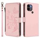 For Redmi A1+ / A2+ / Xiaomi Poco C51 Butterfly Love Flower Multi-card Zipper Wallet Leather Phone Case(Pink) - 2