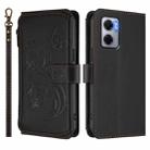 For Redmi 10 5G / Redmi 11 Prime 5G Butterfly Love Flower Multi-card Zipper Wallet Leather Phone Case(Black) - 2