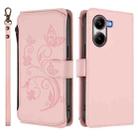 For Xiaomi Poco X7 Pro Butterfly Love Flower Multi-card Zipper Wallet Leather Phone Case(Pink) - 2