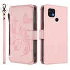 For Xiaomi Poco C40 / Redmi 10C Butterfly Love Flower Multi-card Zipper Wallet Leather Phone Case(Pink) - 2
