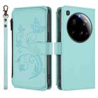 For Xiaomi 15 Ultra Butterfly Love Flower Multi-card Zipper Wallet Leather Phone Case(Mint Green) - 2