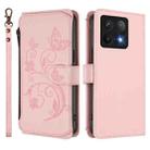 For Xiaomi 14T Butterfly Love Flower Multi-card Zipper Wallet Leather Phone Case(Pink) - 2