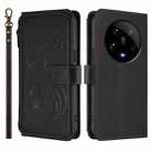 For Xiaomi 14 Ultra Butterfly Love Flower Multi-card Zipper Wallet Leather Phone Case(Black) - 2
