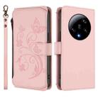 For Xiaomi 13 Ultra Butterfly Love Flower Multi-card Zipper Wallet Leather Phone Case(Pink) - 2