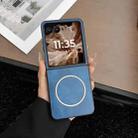 For Motorola Razr 50 Ultra Crazy Horse Texture MagSafe Phone Case(Blue) - 1