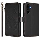 For Samsung Galaxy M16 5G / F16 5G Butterfly Love Flower Multi-card Zipper Wallet Leather Phone Case(Black) - 2