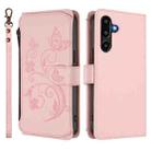 For Samsung Galaxy M16 5G / F16 5G Butterfly Love Flower Multi-card Zipper Wallet Leather Phone Case(Pink) - 2