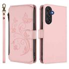 For Samsung Galaxy M54 5G / F54 5G Butterfly Love Flower Multi-card Zipper Wallet Leather Phone Case(Pink) - 2