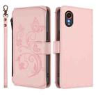 For Samsung Galaxy XCover7 5G Butterfly Love Flower Multi-card Zipper Wallet Leather Phone Case(Pink) - 2