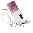 For Samsung Galaxy Note 20 Marble Pattern Glittery Powder Shockproof TPU Case with Detachable Buttons(Red) - 2